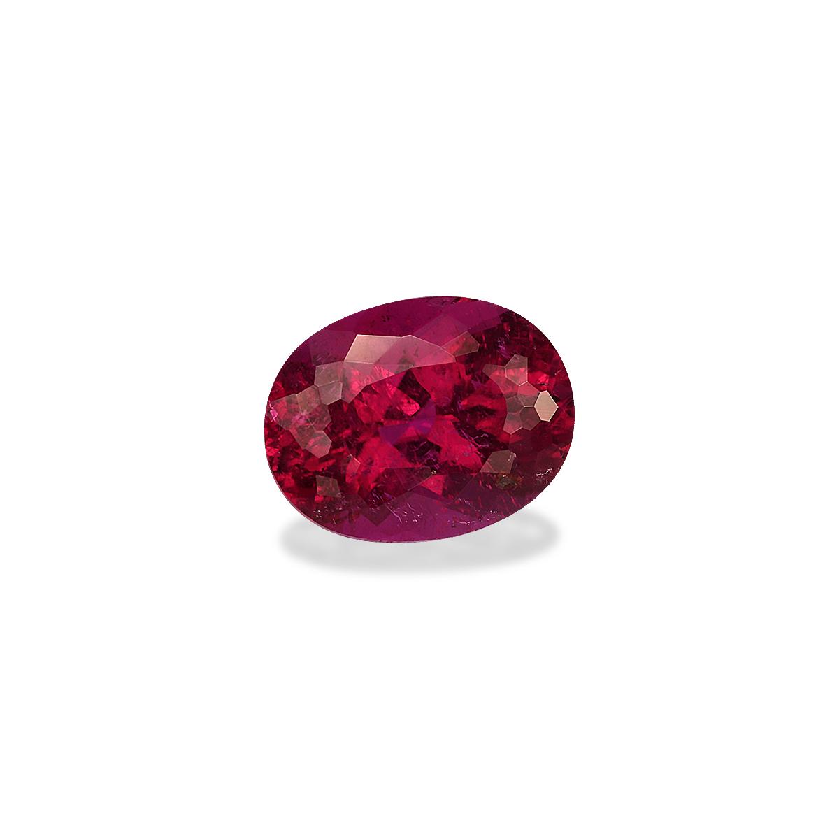 Vivid pink rubellite tourmaline, 1.82ct oval cut — view 3