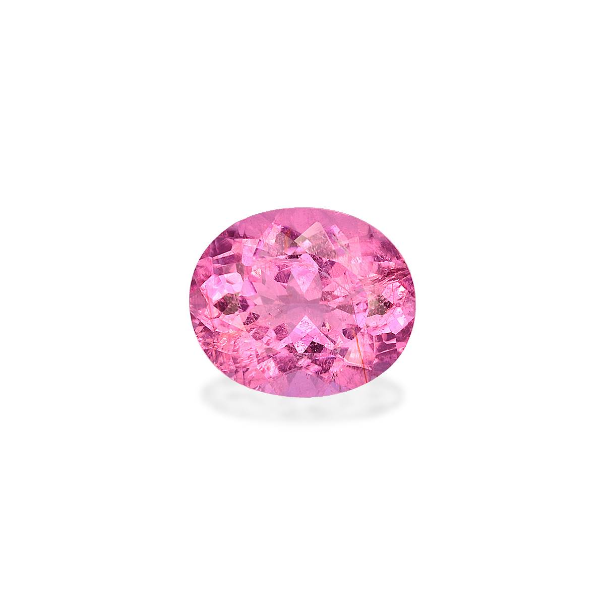 flower pink rubellite tourmaline, 1.86ct oval cut — main view