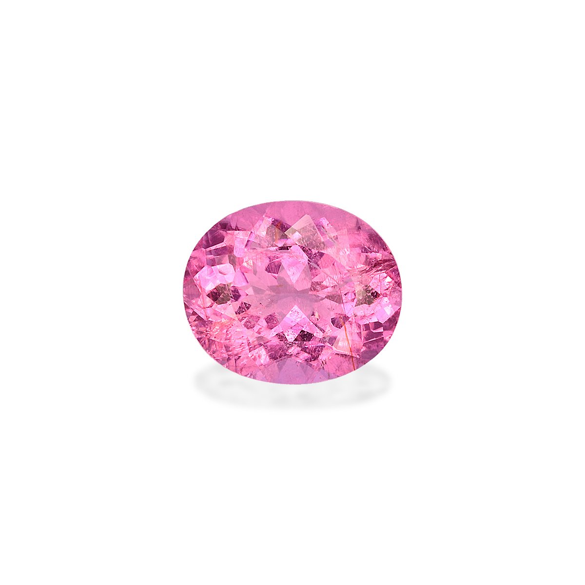 flower pink rubellite tourmaline, 1.86ct oval cut — main view