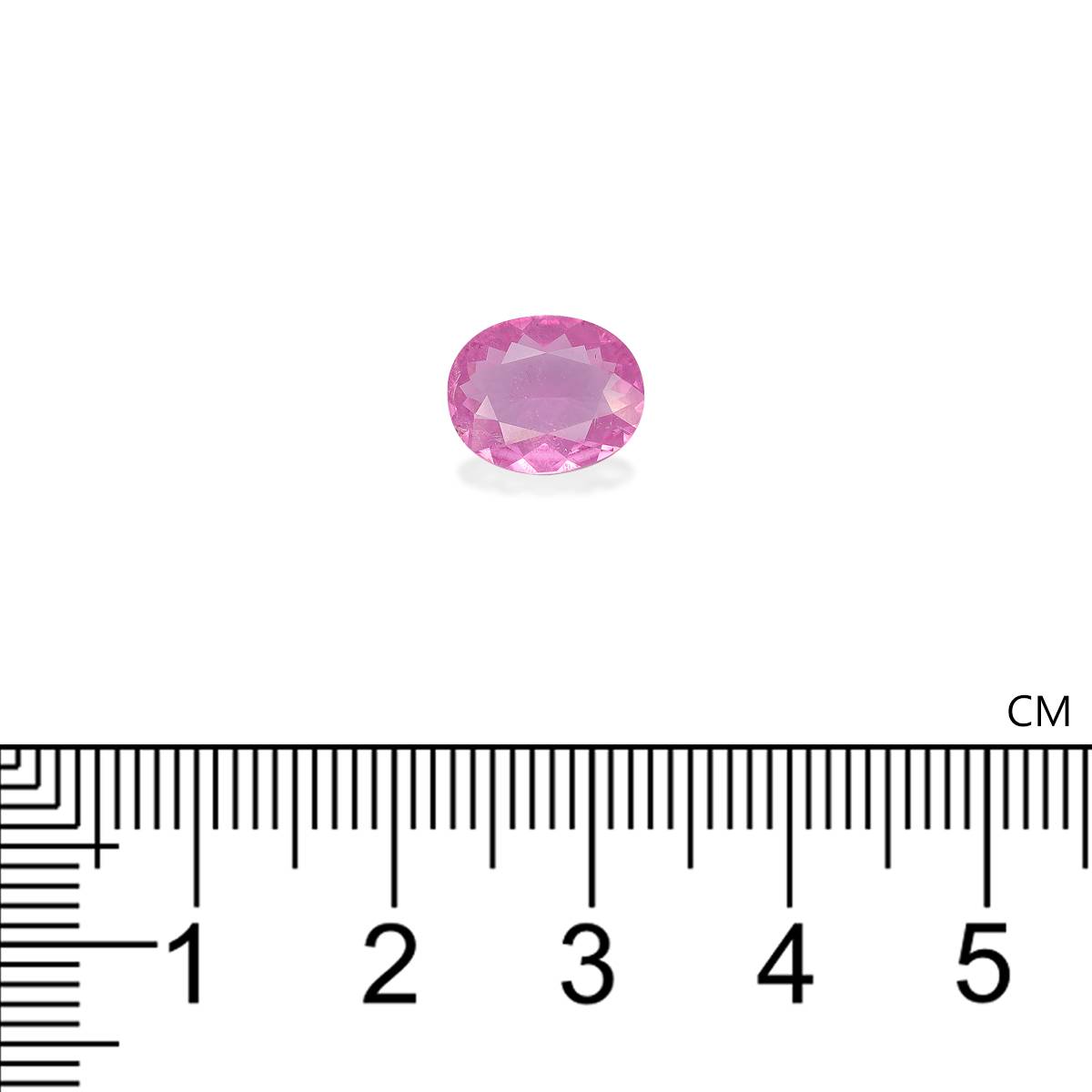 bubblegum pink rubellite tourmaline, 1.75ct oval cut — view 4
