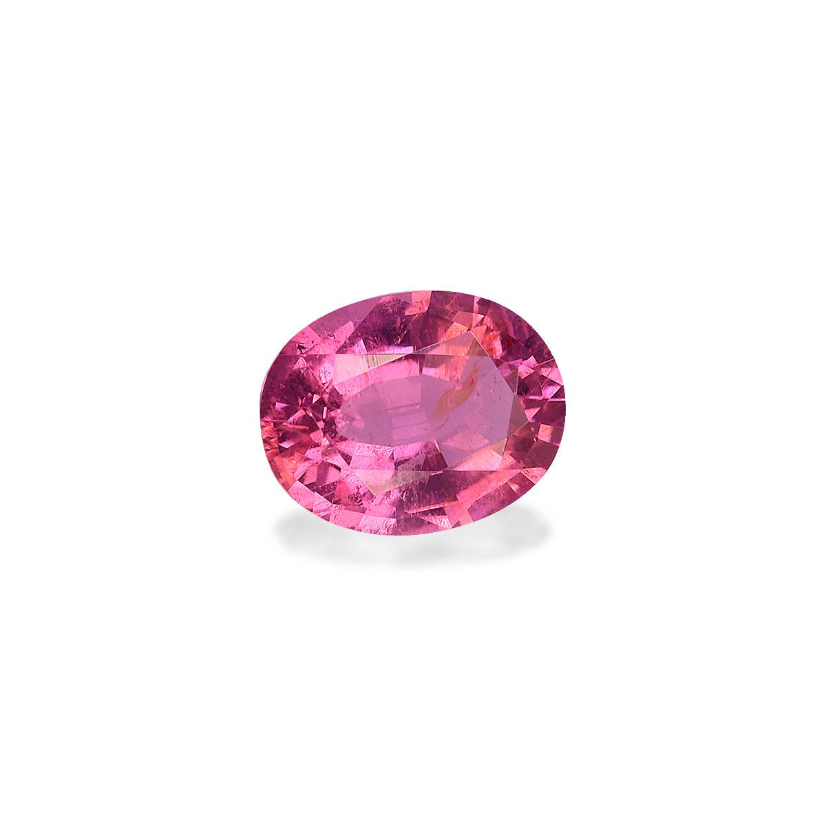 bubblegum pink rubellite tourmaline, 1.16ct oval cut — view 3