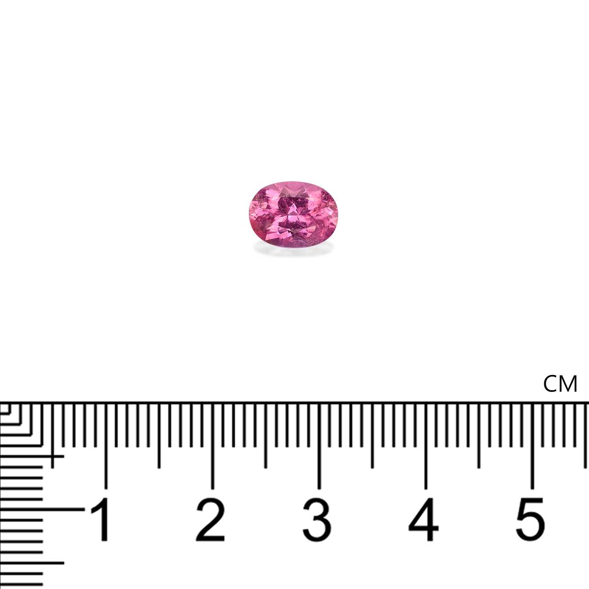 flower pink rubellite tourmaline, 1.16ct oval cut — view 4