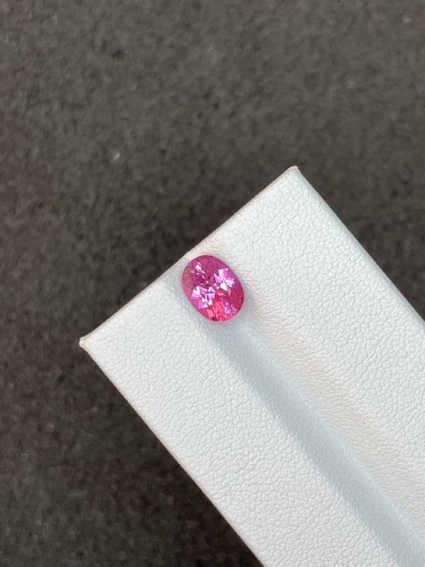flower pink rubellite tourmaline, 1.16ct oval cut — view 5