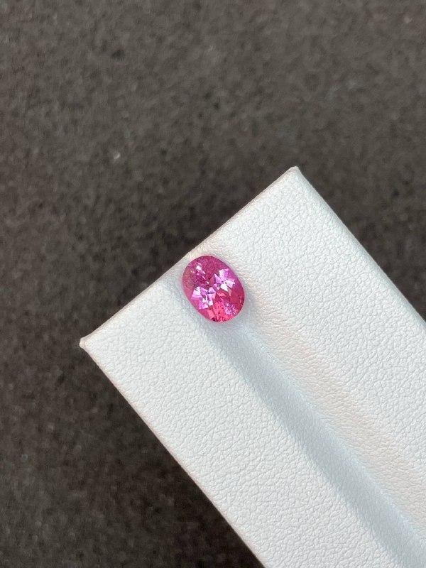 flower pink rubellite tourmaline, 1.16ct oval cut — view 5