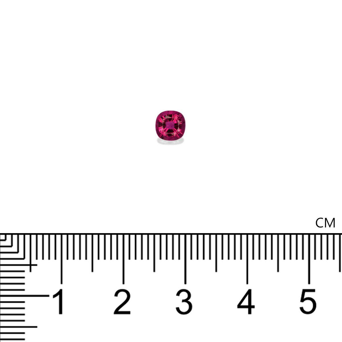 Vivid pink rubellite tourmaline, 0.46ct cushion cut — view 4