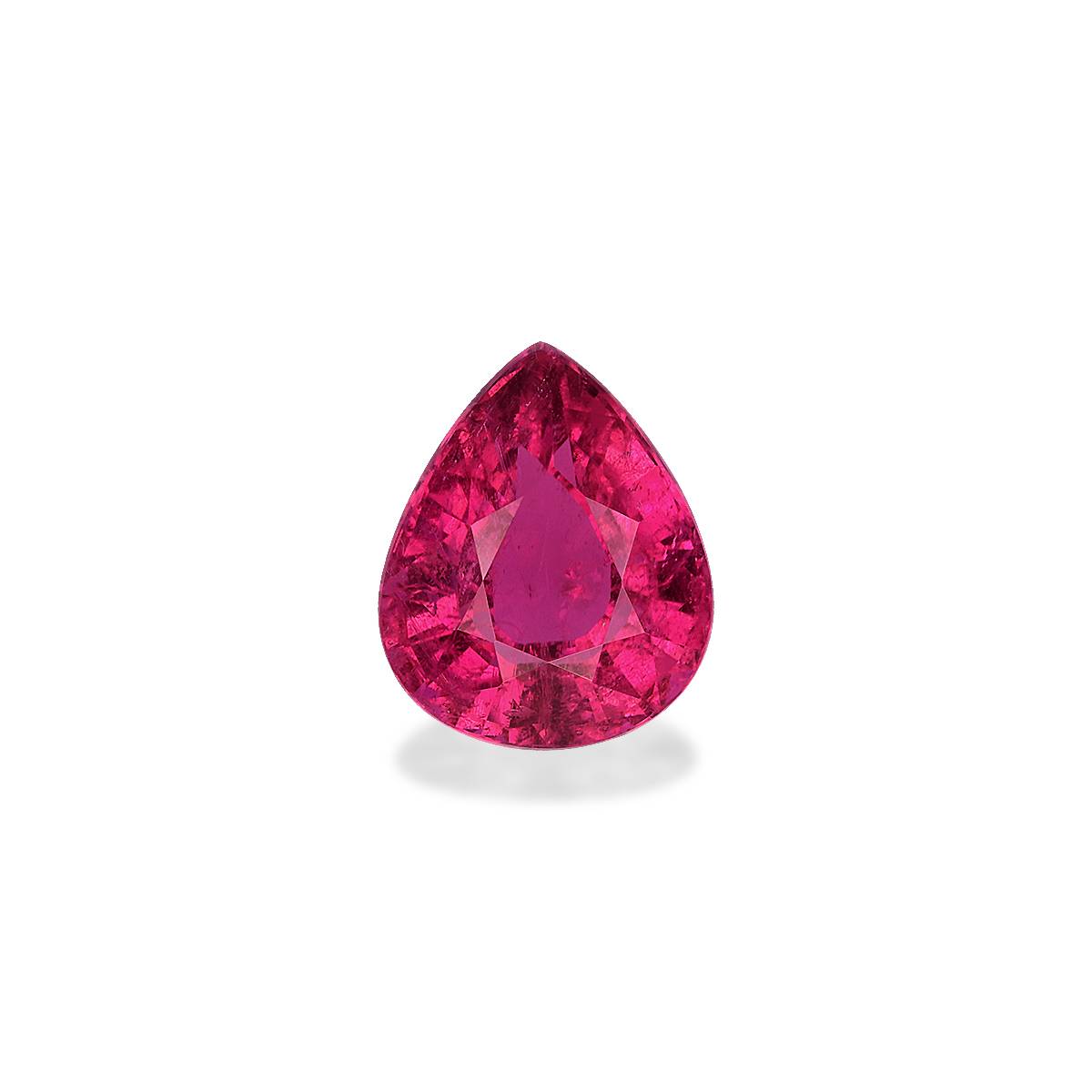 fuscia pink rubellite tourmaline, 3.4ct pear cut — main view