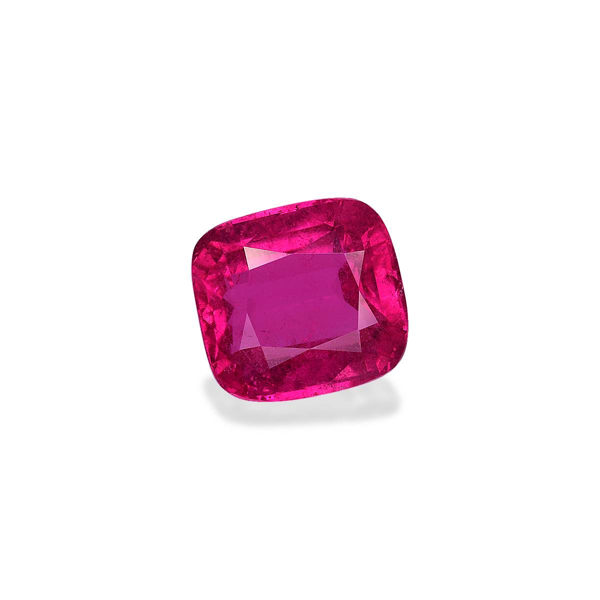 fuscia pink rubellite tourmaline, 8.24ct cushion cut — view 3