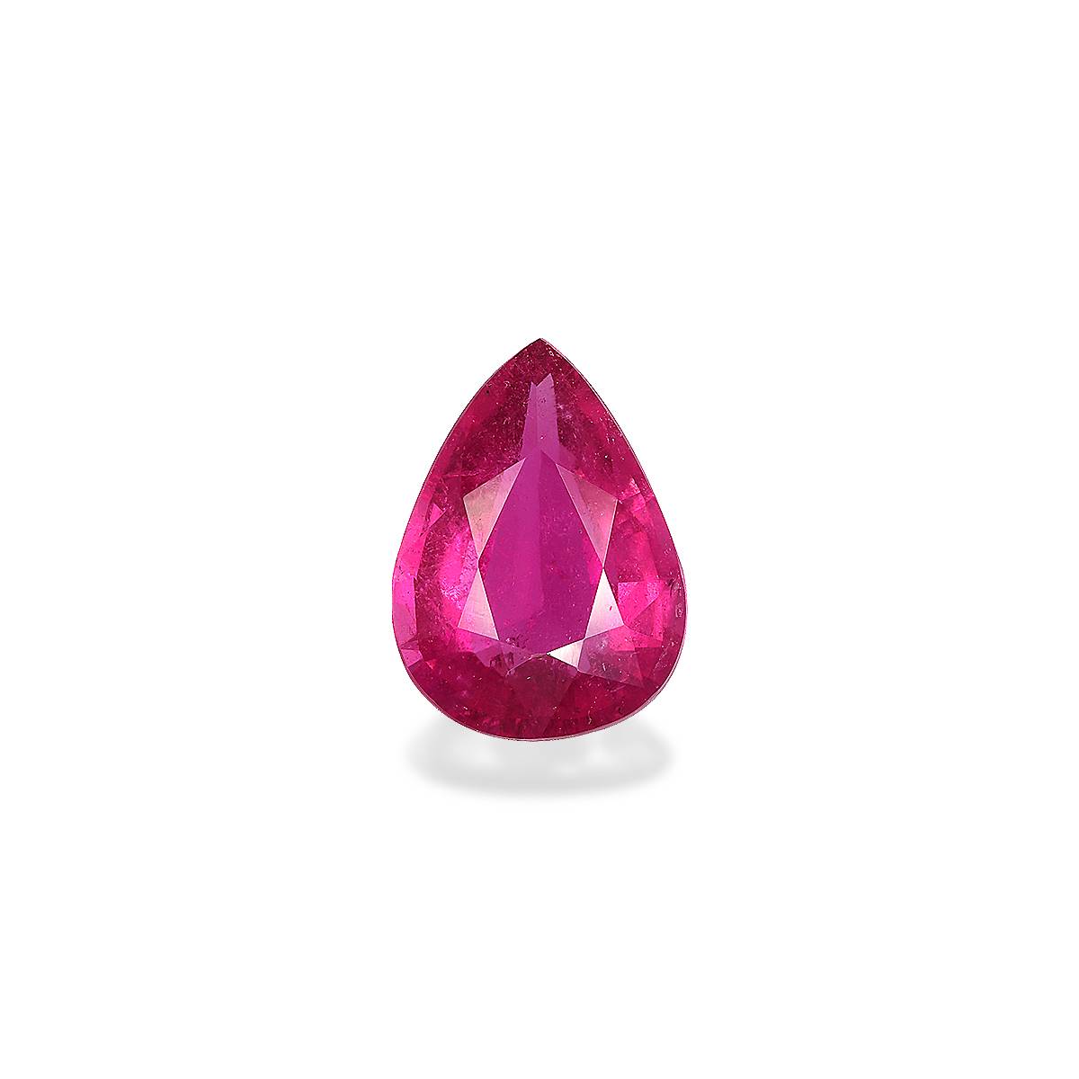 fuscia pink rubellite tourmaline, 3.25ct pear cut — main view