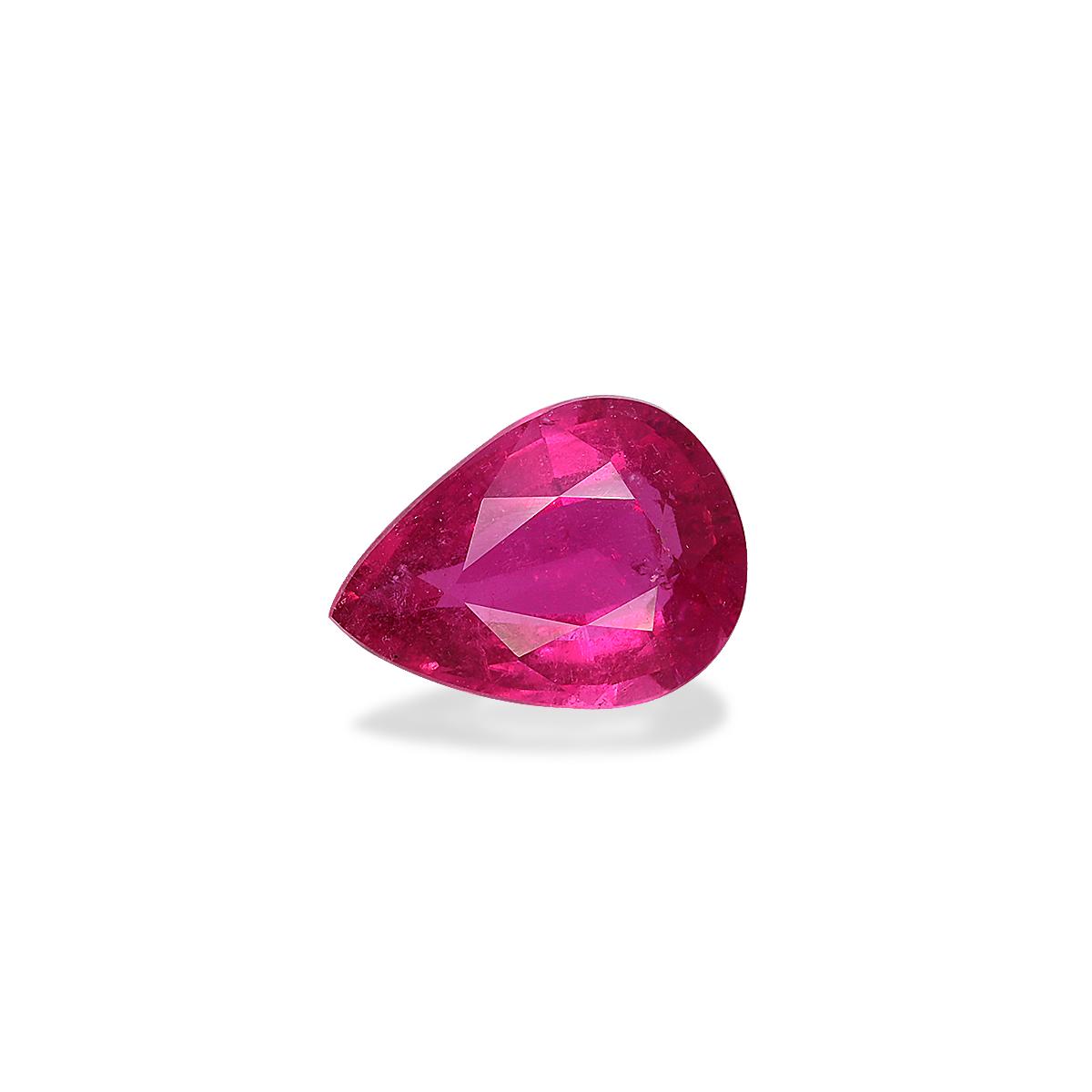 fuscia pink rubellite tourmaline, 3.25ct pear cut — view 3