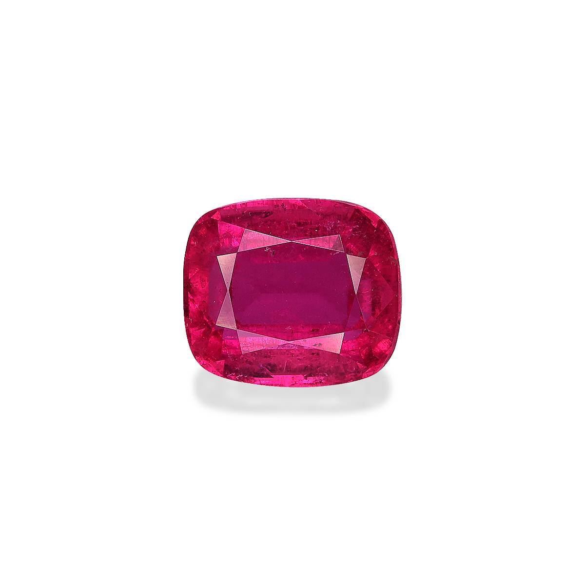 fuscia pink rubellite tourmaline, 3.52ct cushion cut — main view