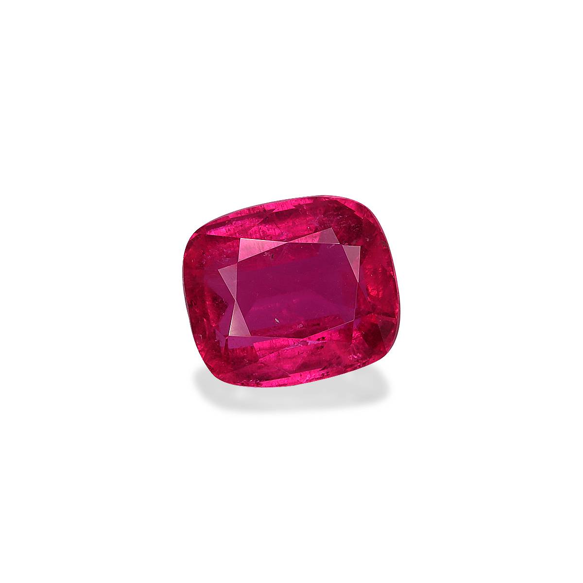 fuscia pink rubellite tourmaline, 3.52ct cushion cut — view 3