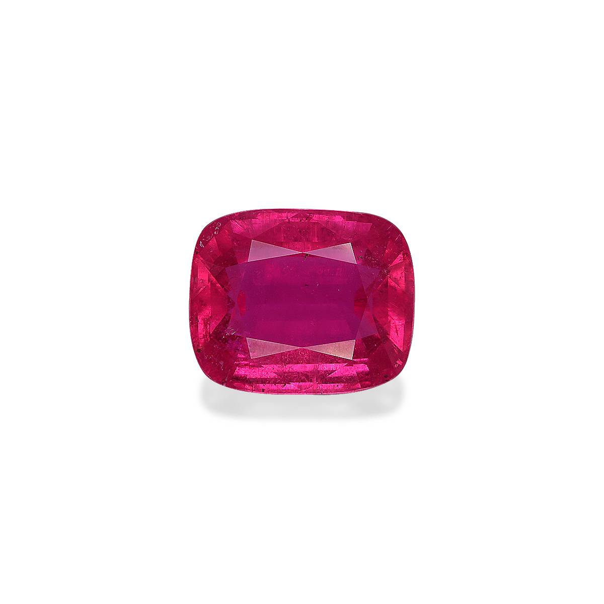fuscia pink rubellite tourmaline, 6.15ct cushion cut — main view