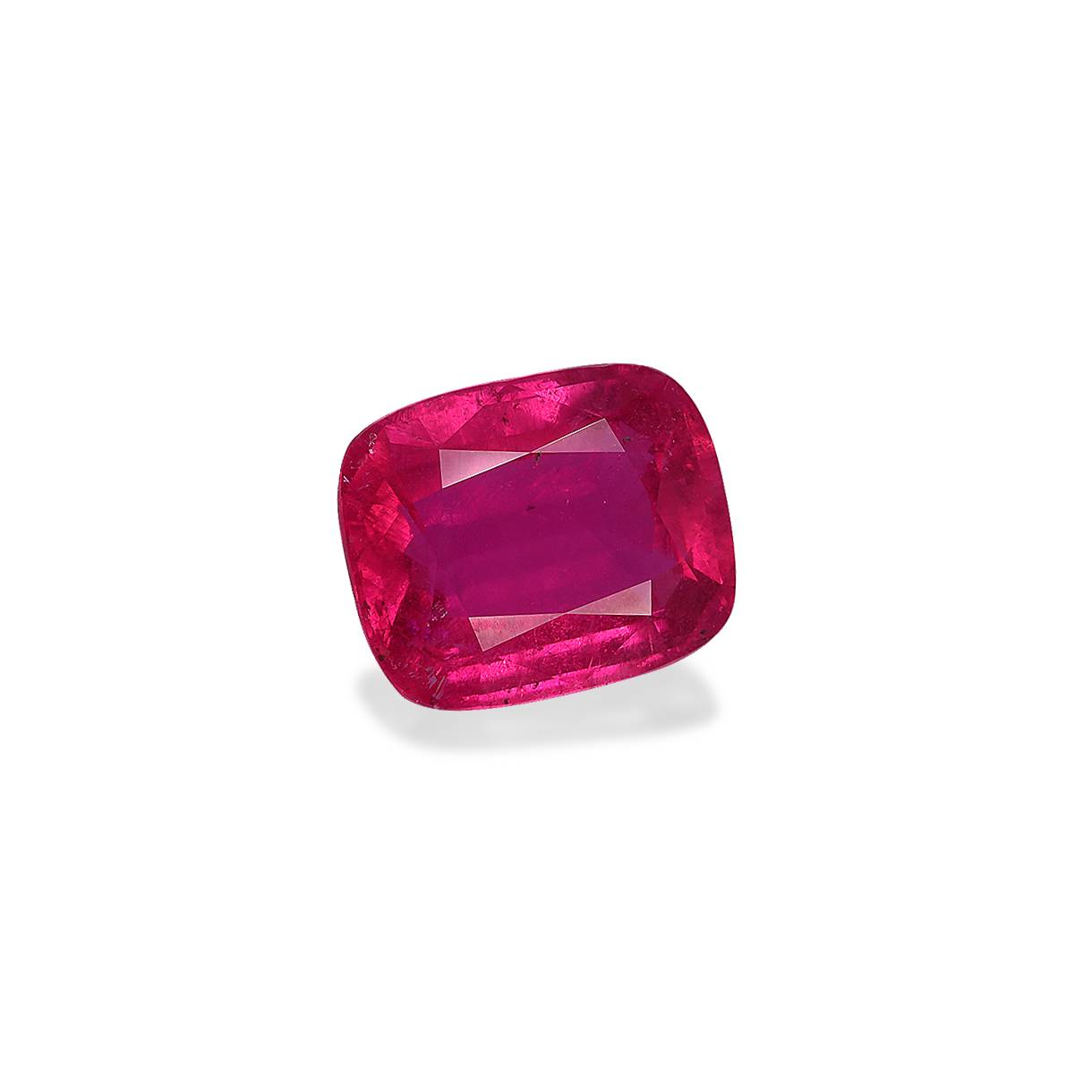 fuscia pink rubellite tourmaline, 6.15ct cushion cut — view 3