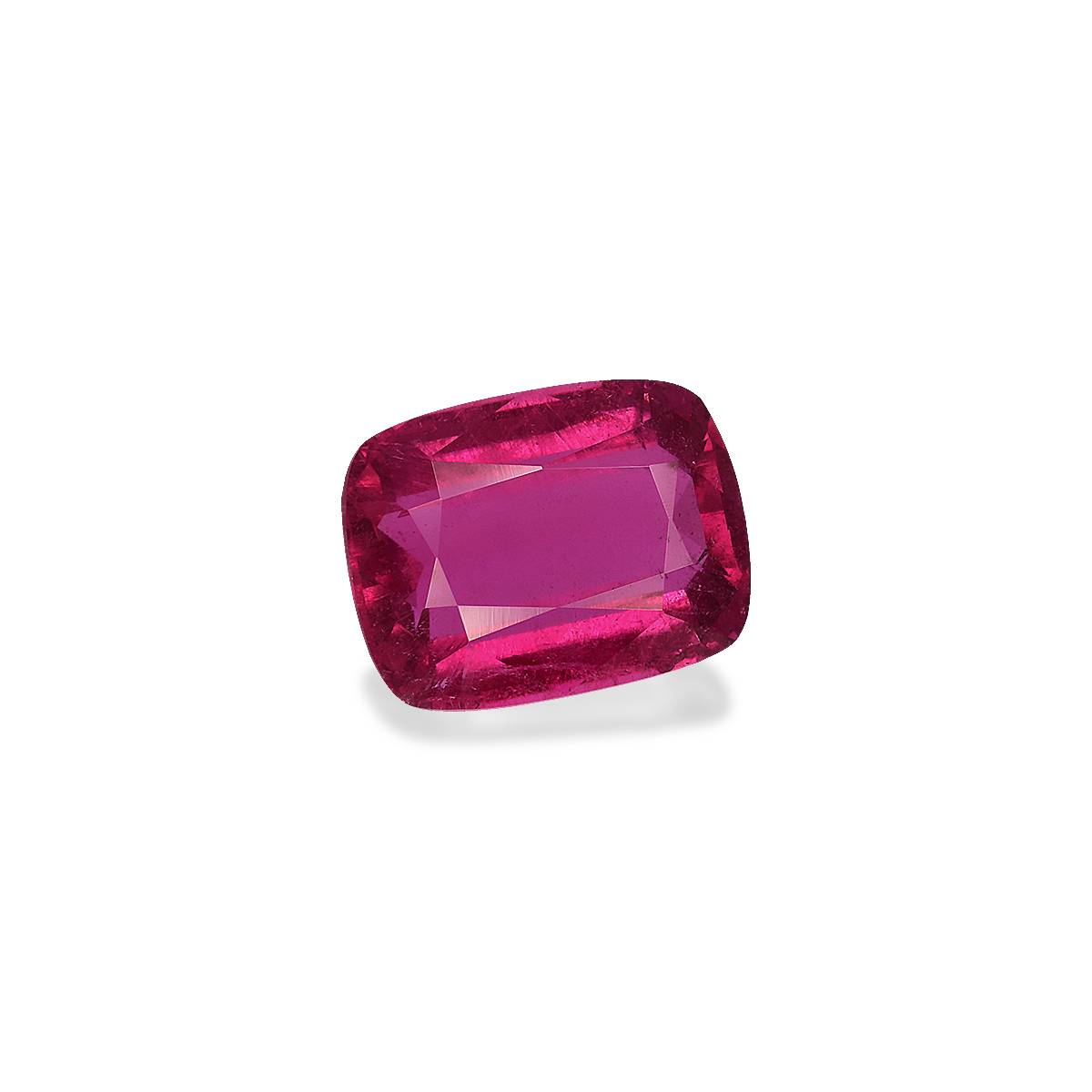 fuscia pink rubellite tourmaline, 3.69ct cushion cut — view 3
