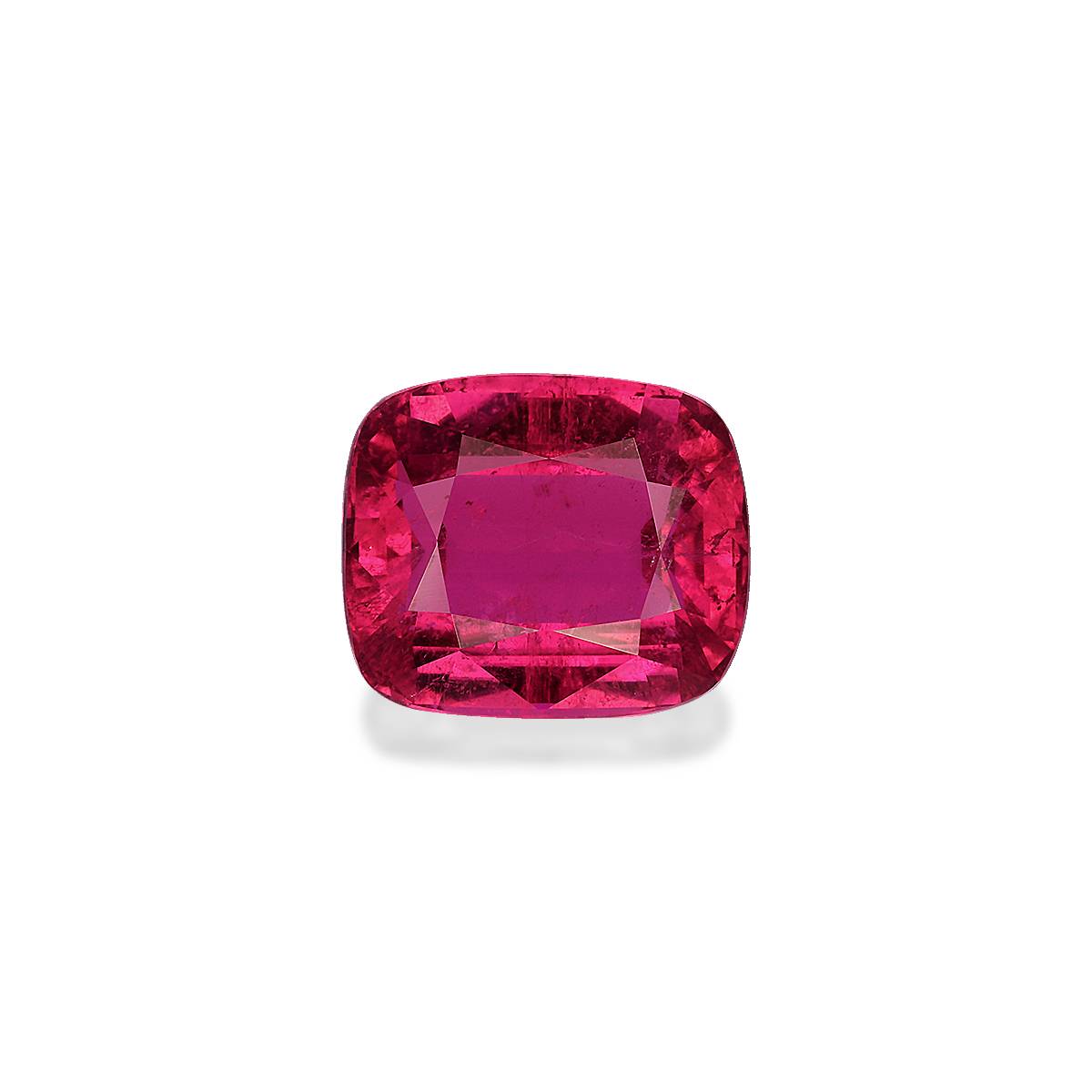 fuscia pink rubellite tourmaline, 4.19ct cushion cut — main view