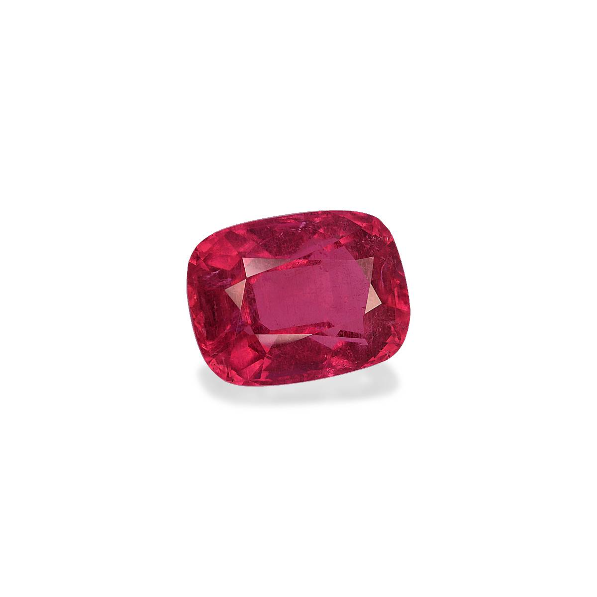 fuscia pink rubellite tourmaline, 5.16ct cushion cut — view 3