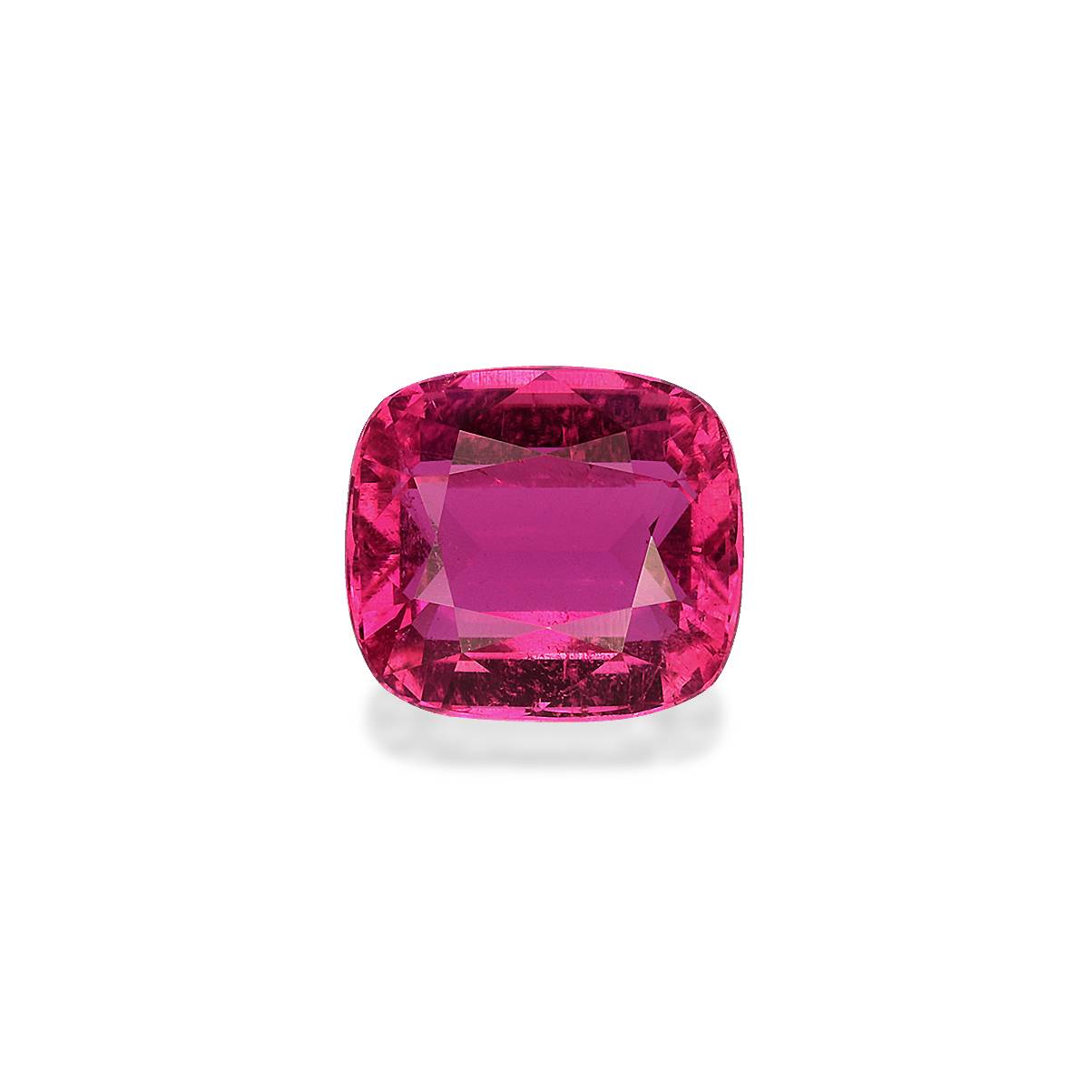 fuscia pink rubellite tourmaline, 1.84ct cushion cut — main view
