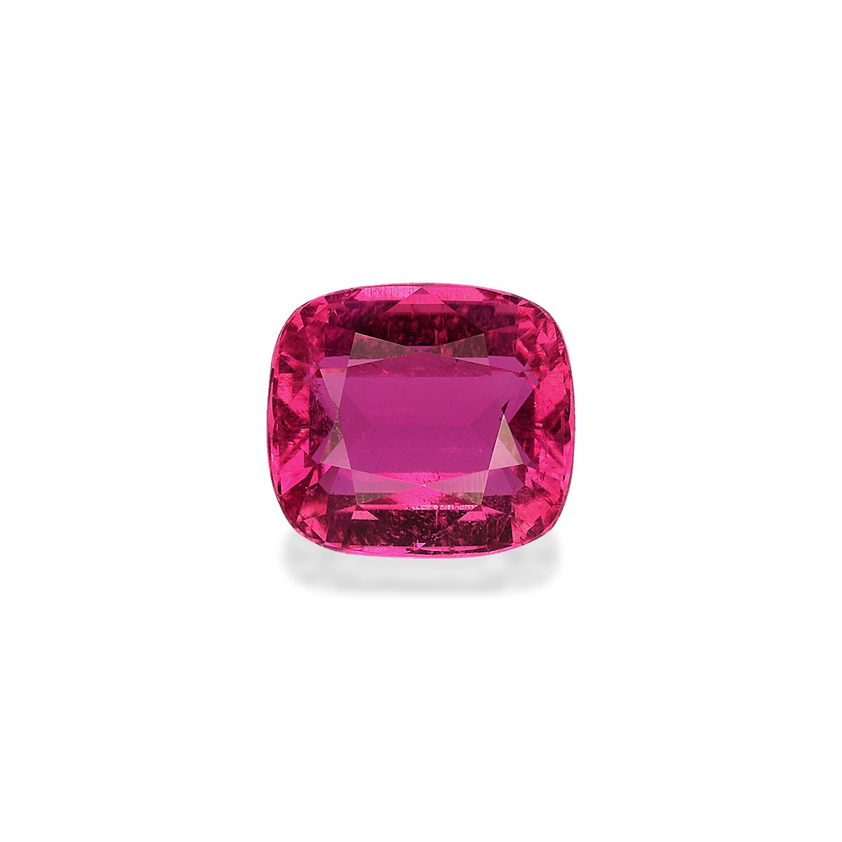 fuscia pink rubellite tourmaline, 1.84ct cushion cut — main view