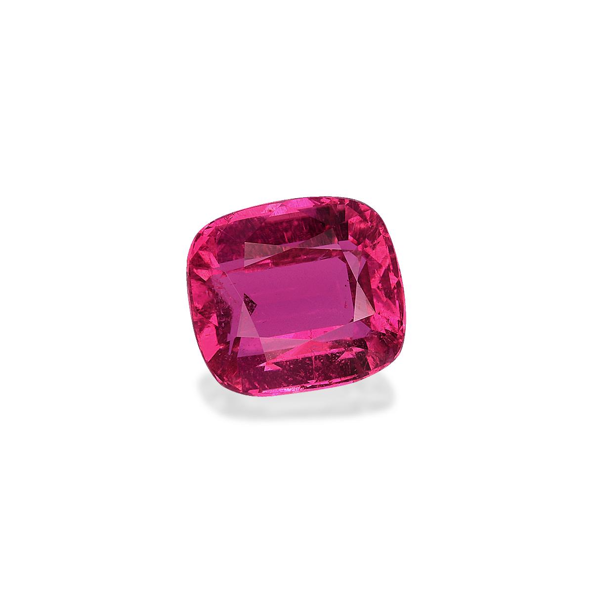 fuscia pink rubellite tourmaline, 1.84ct cushion cut — view 3