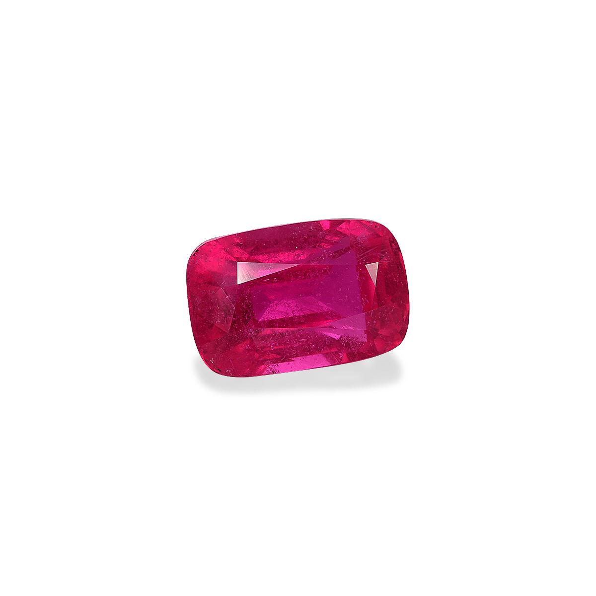 fuscia pink rubellite tourmaline, 6.1ct cushion cut — view 3
