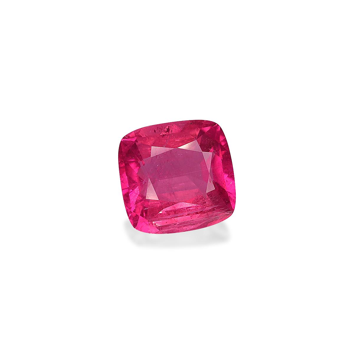 fuscia pink rubellite tourmaline, 3.21ct cushion cut — view 3