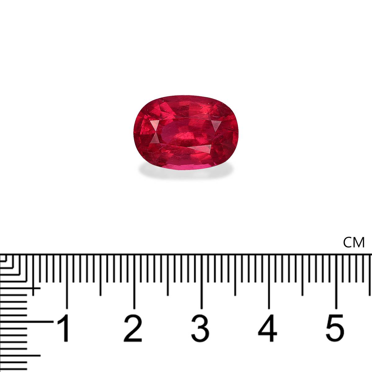 Vivid pink rubellite tourmaline, 8.71ct cushion cut — view 4