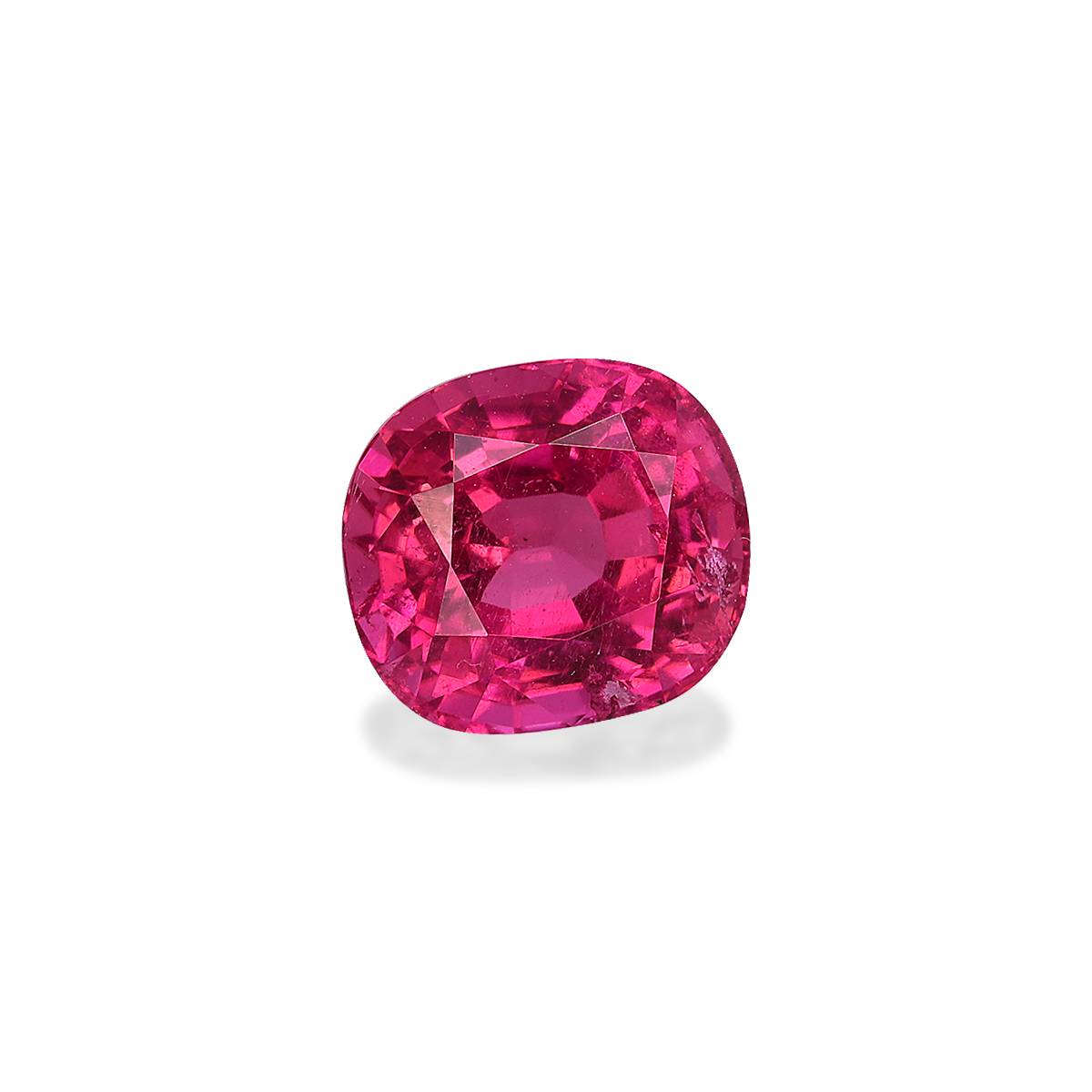 fuscia pink rubellite tourmaline, 3.6ct cushion cut — view 3