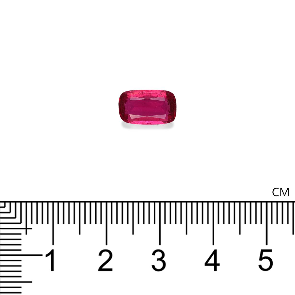 Vivid pink rubellite tourmaline, 2.26ct cushion cut — view 4