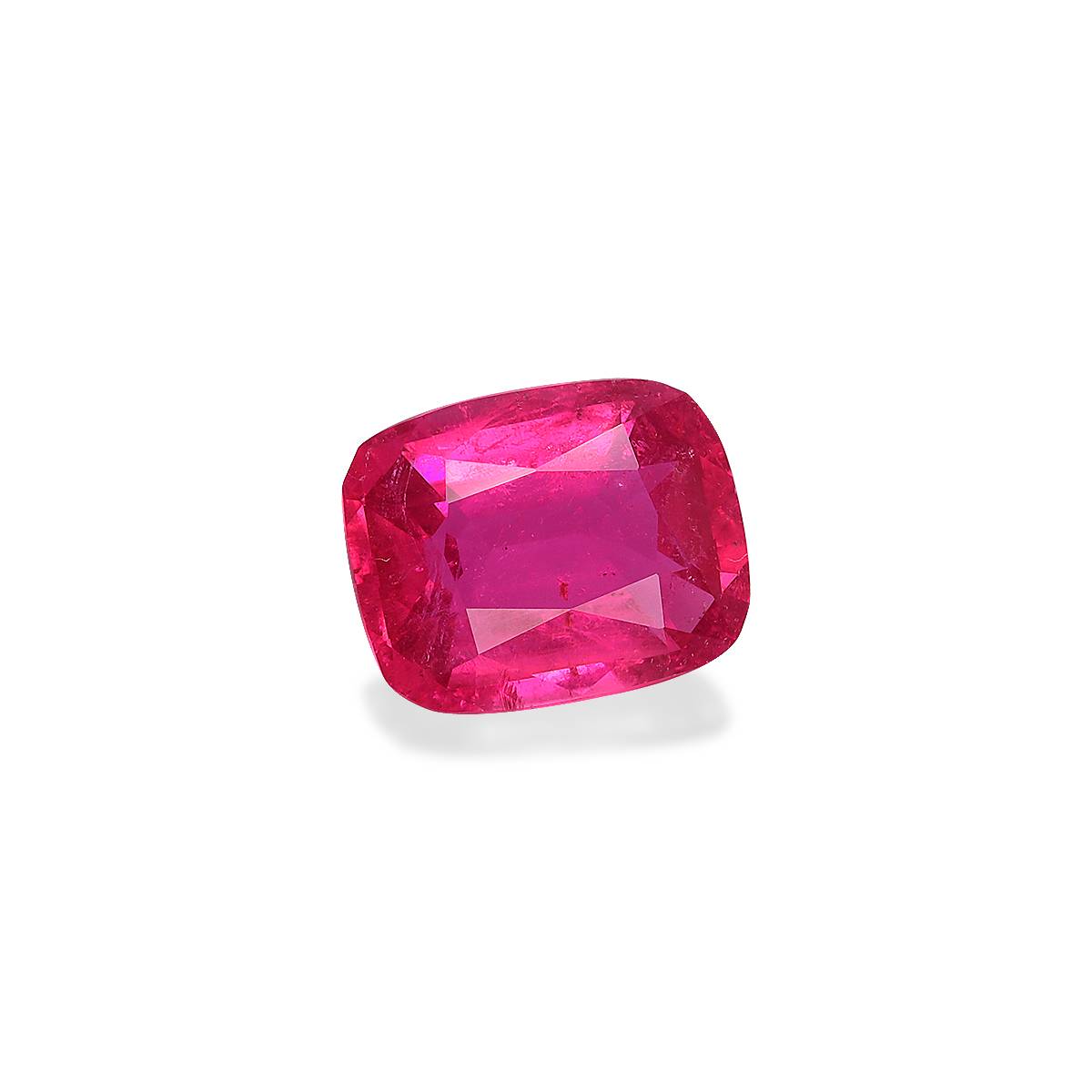 fuscia pink rubellite tourmaline, 2.47ct cushion cut — view 3