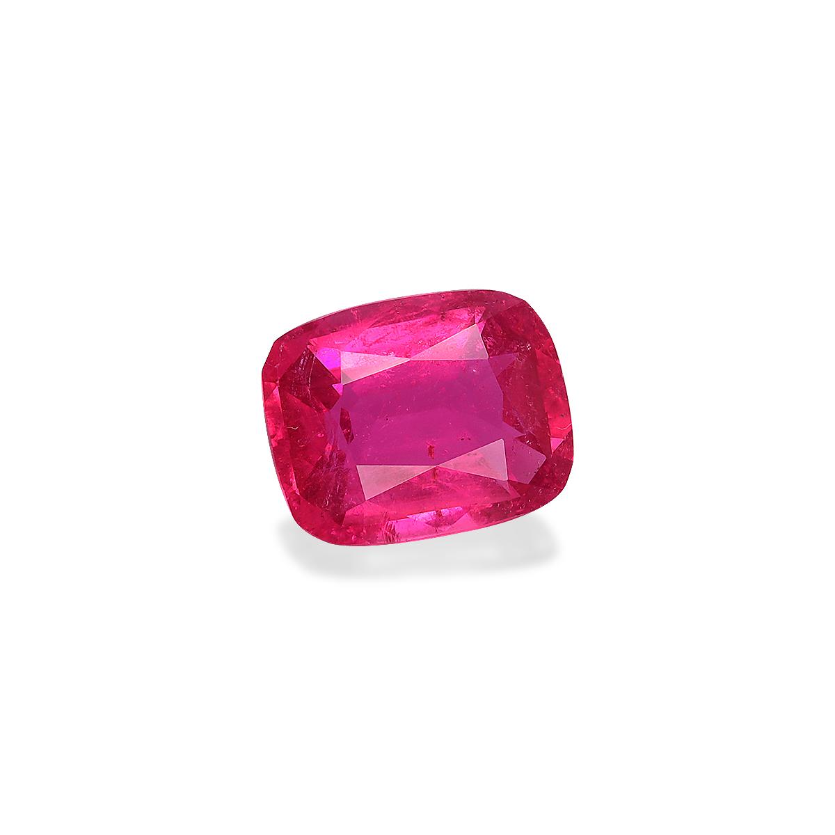 fuscia pink rubellite tourmaline, 2.47ct cushion cut — view 3