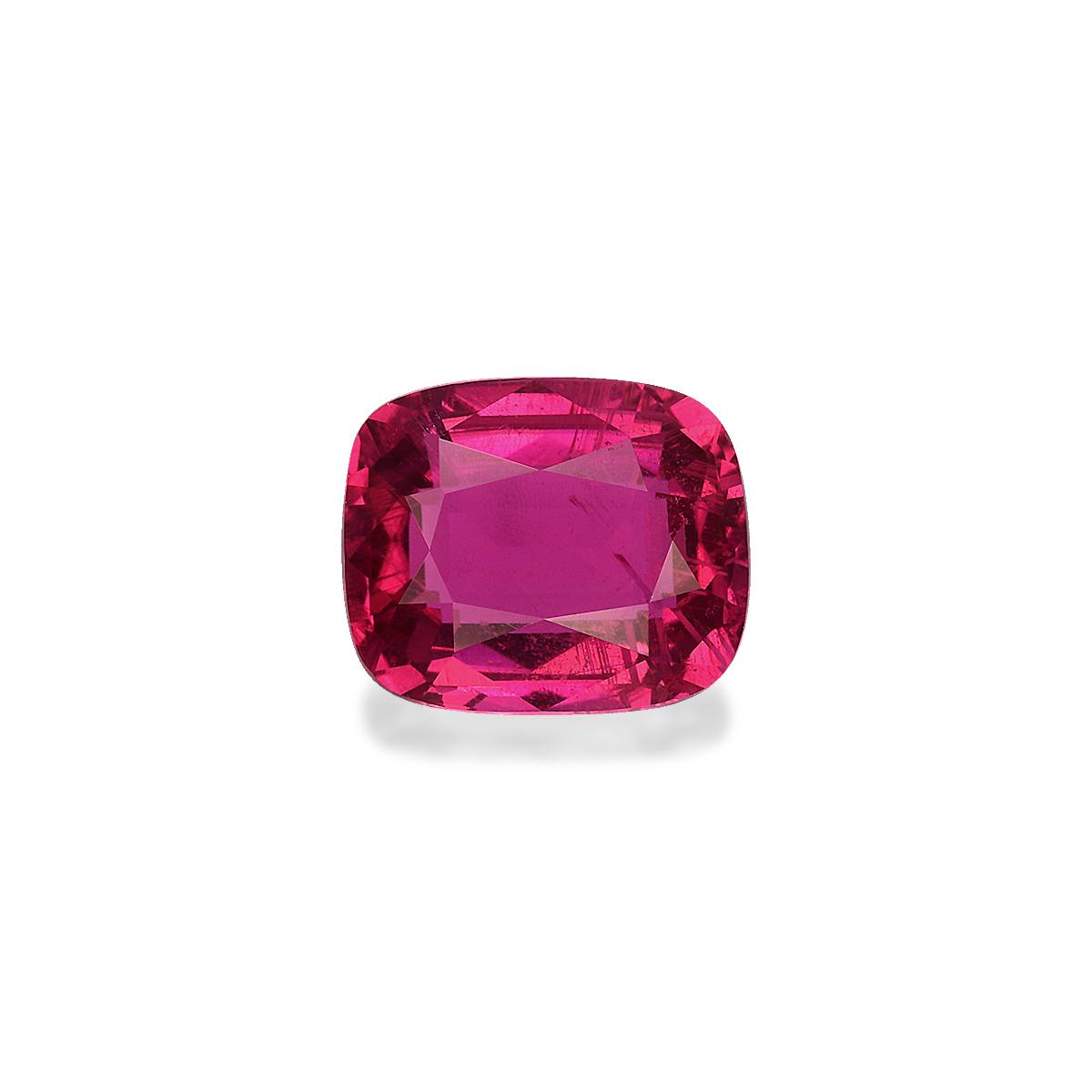 fuscia pink rubellite tourmaline, 1.74ct cushion cut — main view