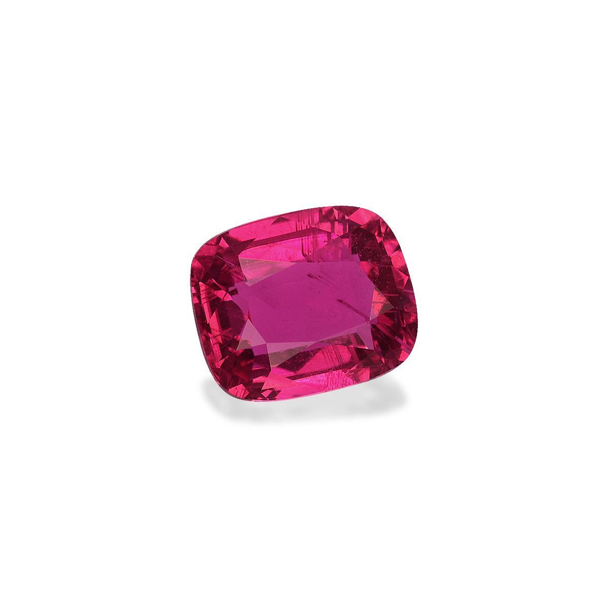 fuscia pink rubellite tourmaline, 1.74ct cushion cut — view 3