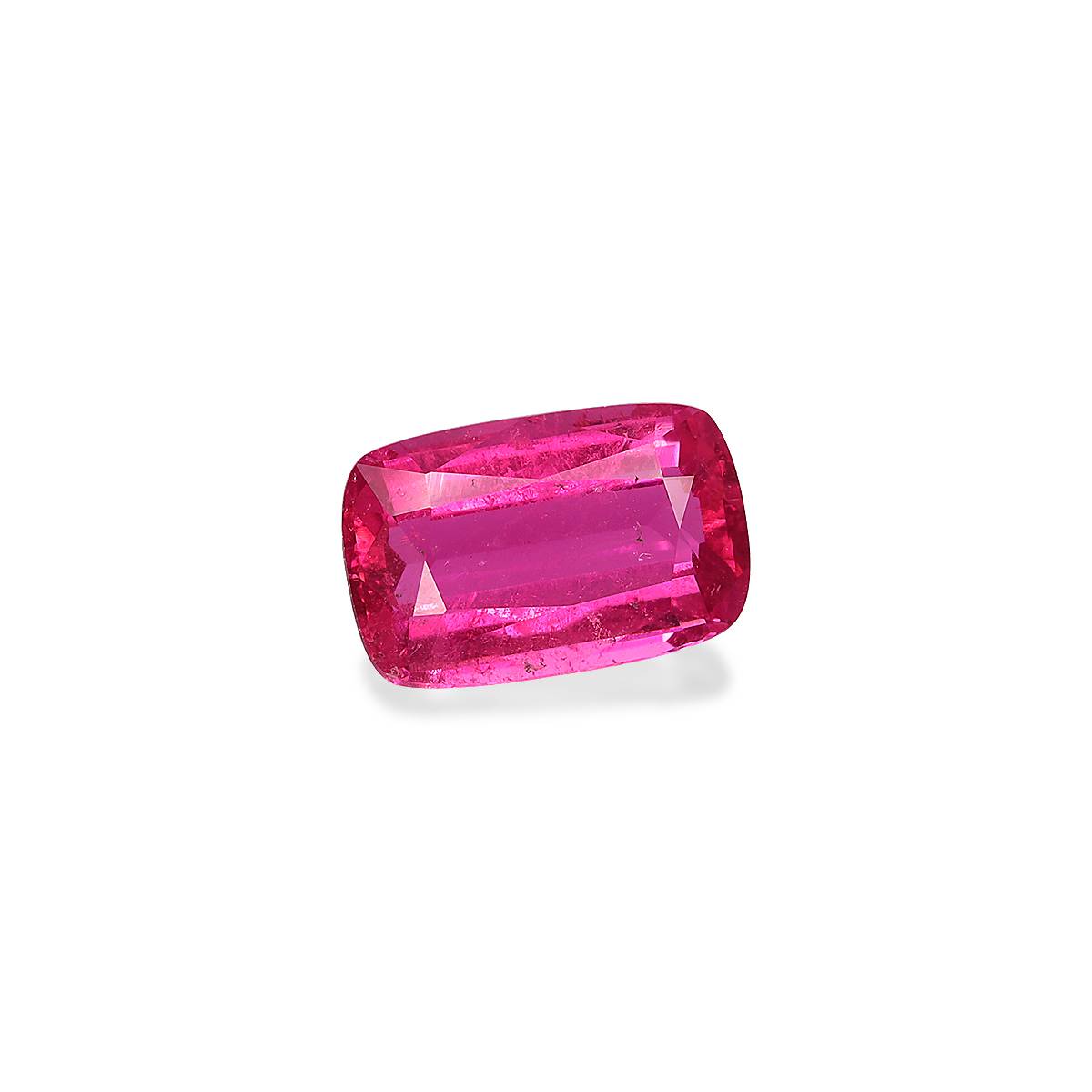 fuscia pink rubellite tourmaline, 2.35ct cushion cut — view 3
