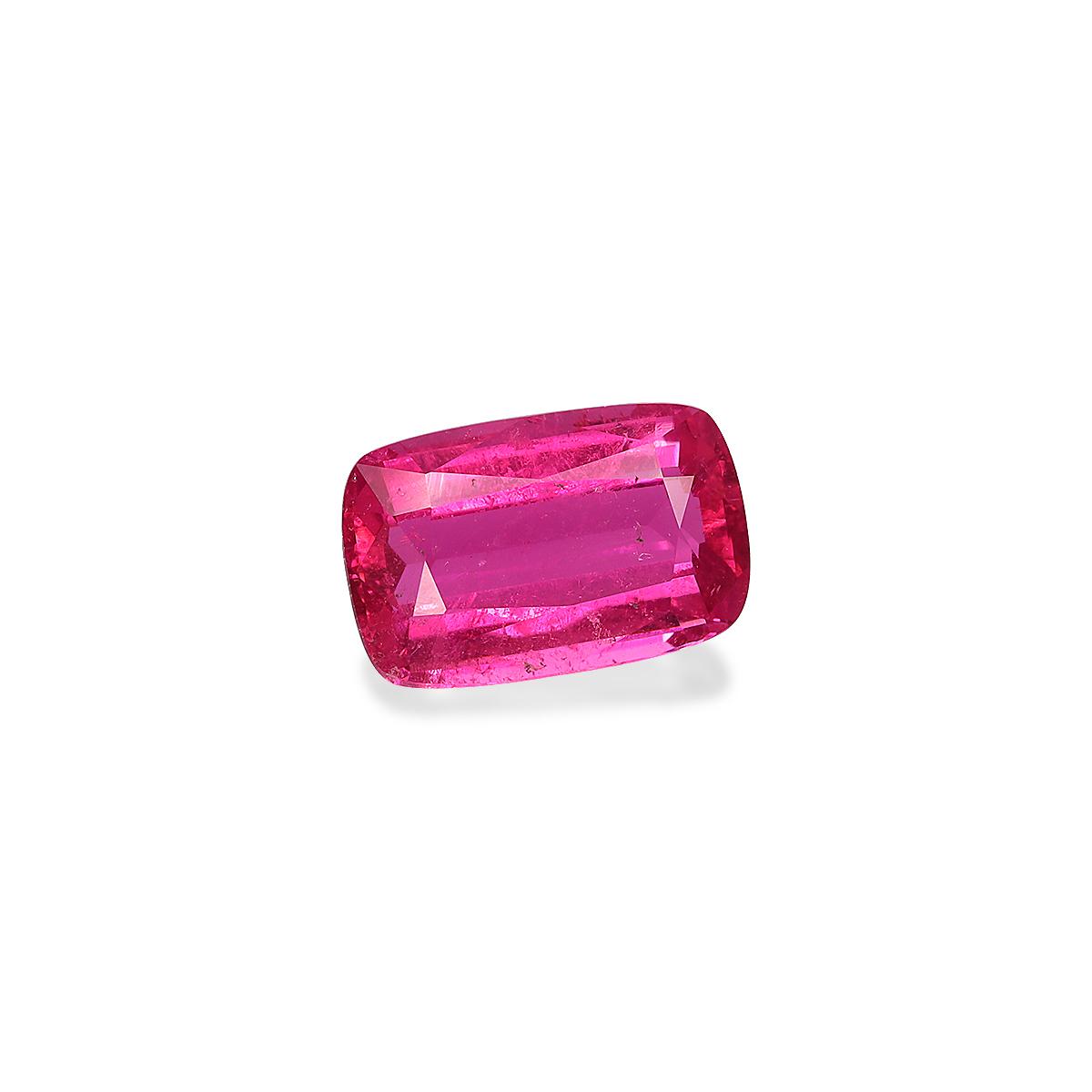 fuscia pink rubellite tourmaline, 2.35ct cushion cut — view 3