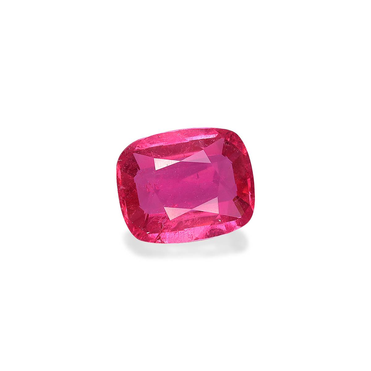 bubblegum pink rubellite tourmaline, 2.59ct cushion cut — view 3