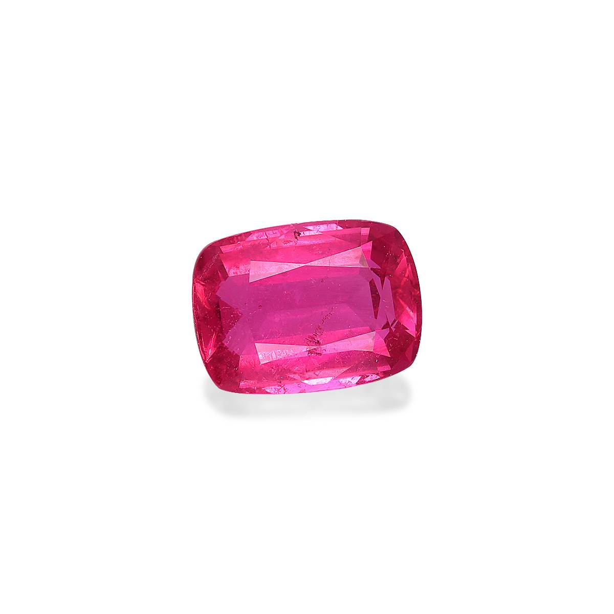 fuscia pink rubellite tourmaline, 2.73ct cushion cut — view 3