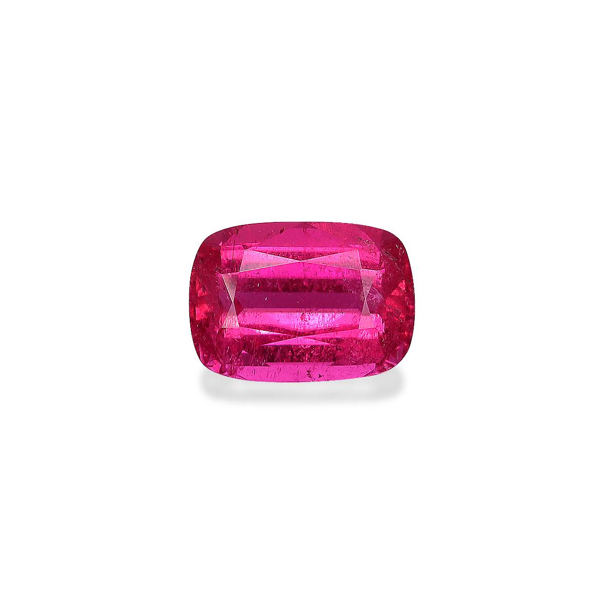 fuscia pink rubellite tourmaline, 2.45ct cushion cut — main view