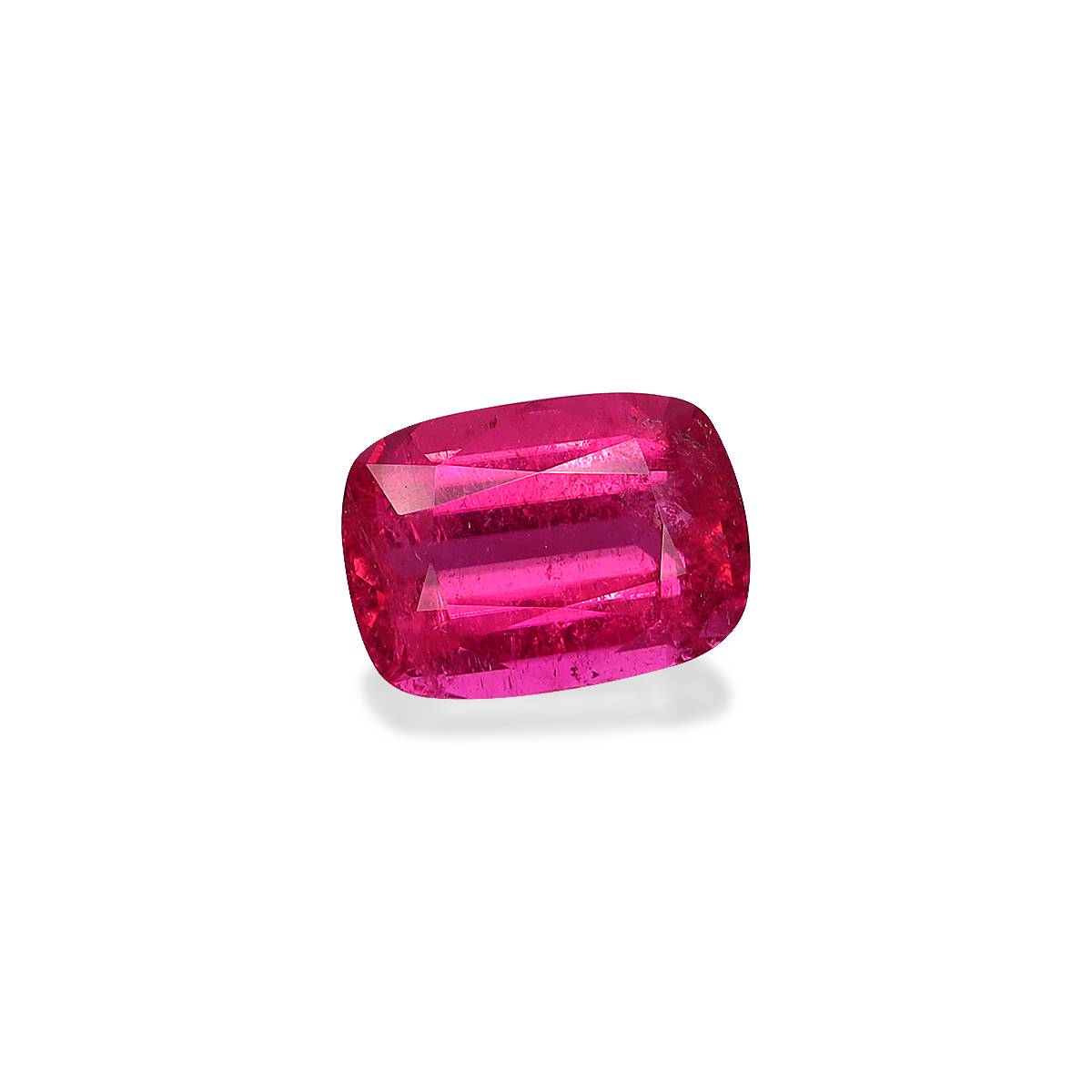 fuscia pink rubellite tourmaline, 2.45ct cushion cut — view 3