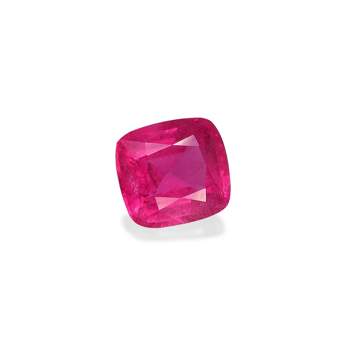 fuscia pink rubellite tourmaline, 2.35ct cushion cut — view 3