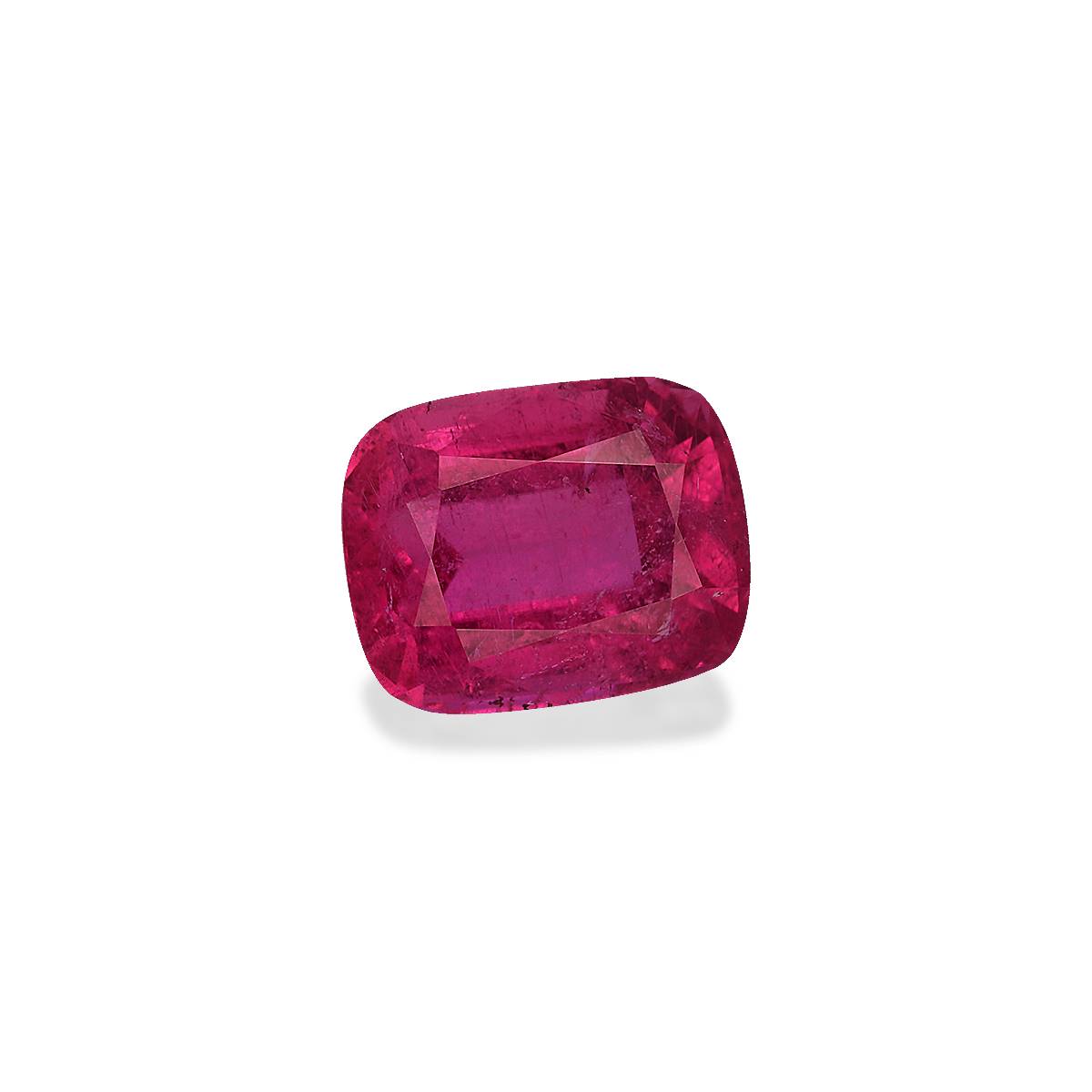 fuscia pink rubellite tourmaline, 2.05ct cushion cut — view 3