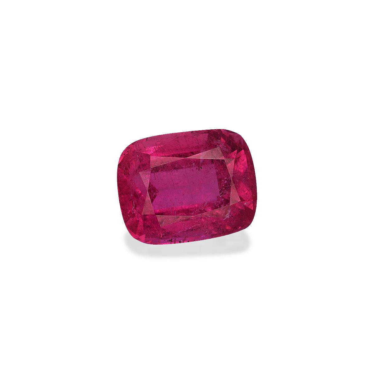 fuscia pink rubellite tourmaline, 2.05ct cushion cut — view 3