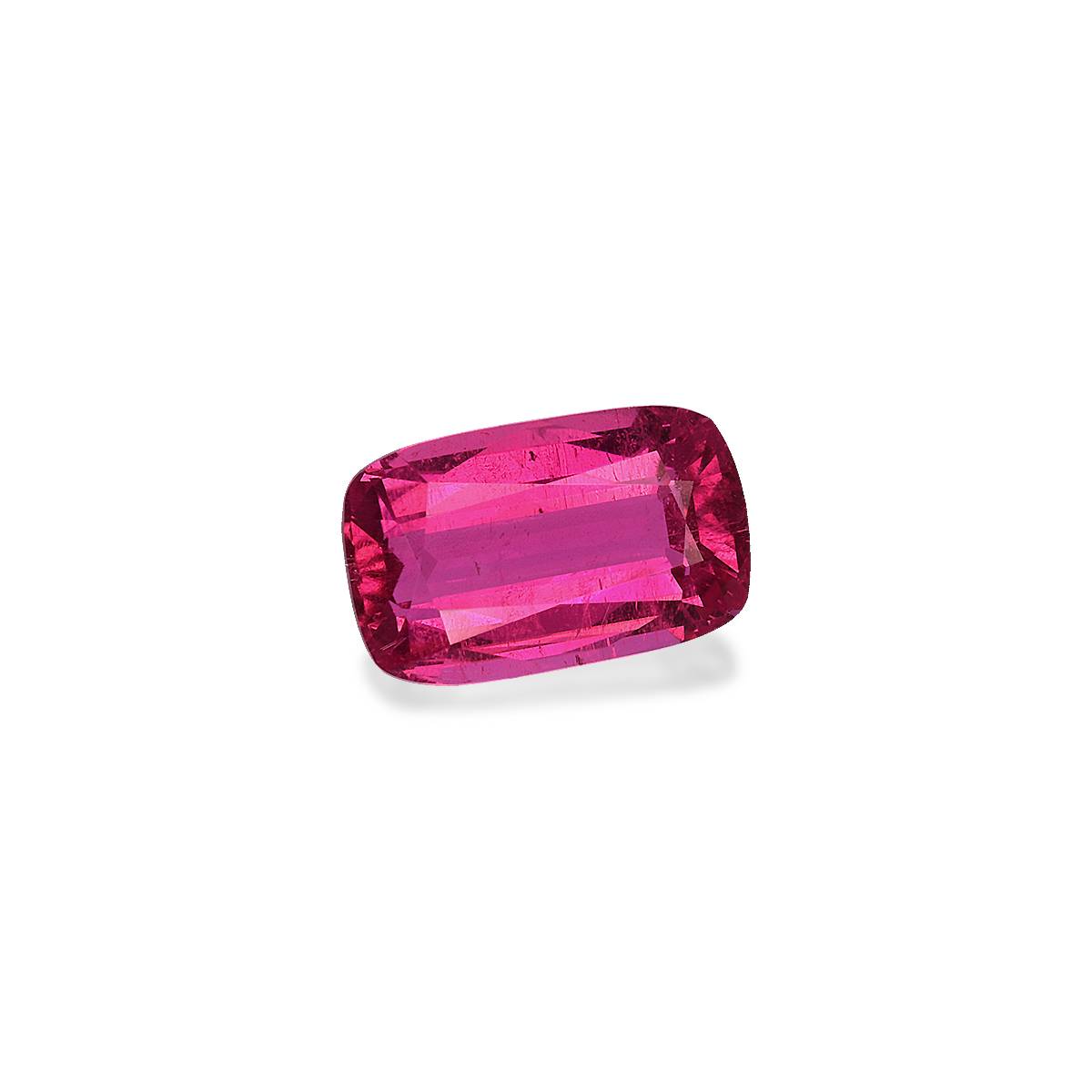 fuscia pink rubellite tourmaline, 1.88ct cushion cut — view 3