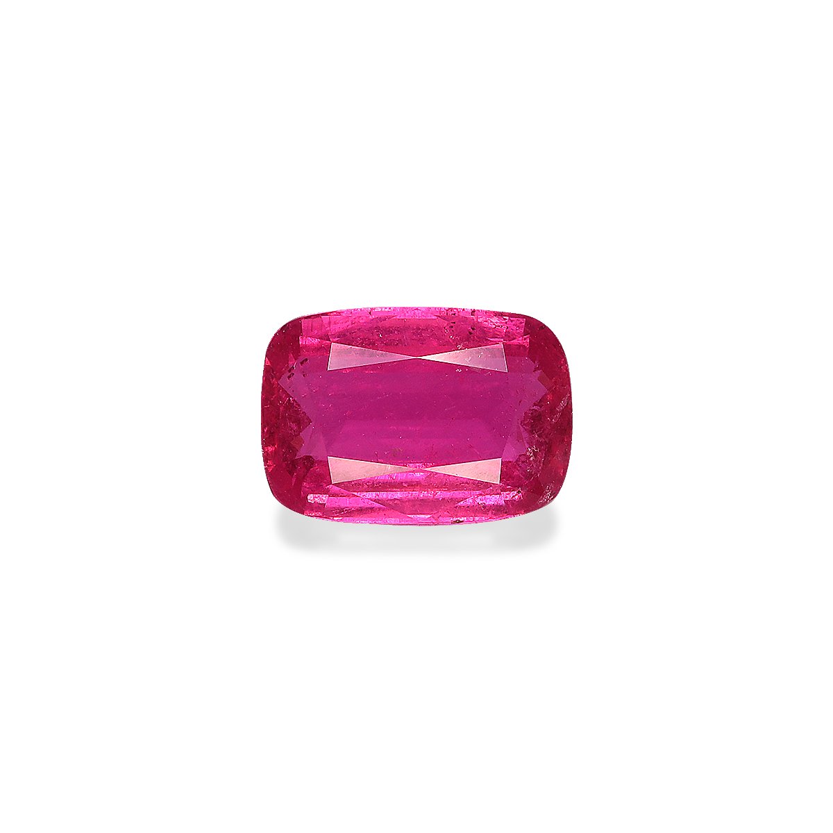 fuscia pink rubellite tourmaline, 2.34ct cushion cut — main view