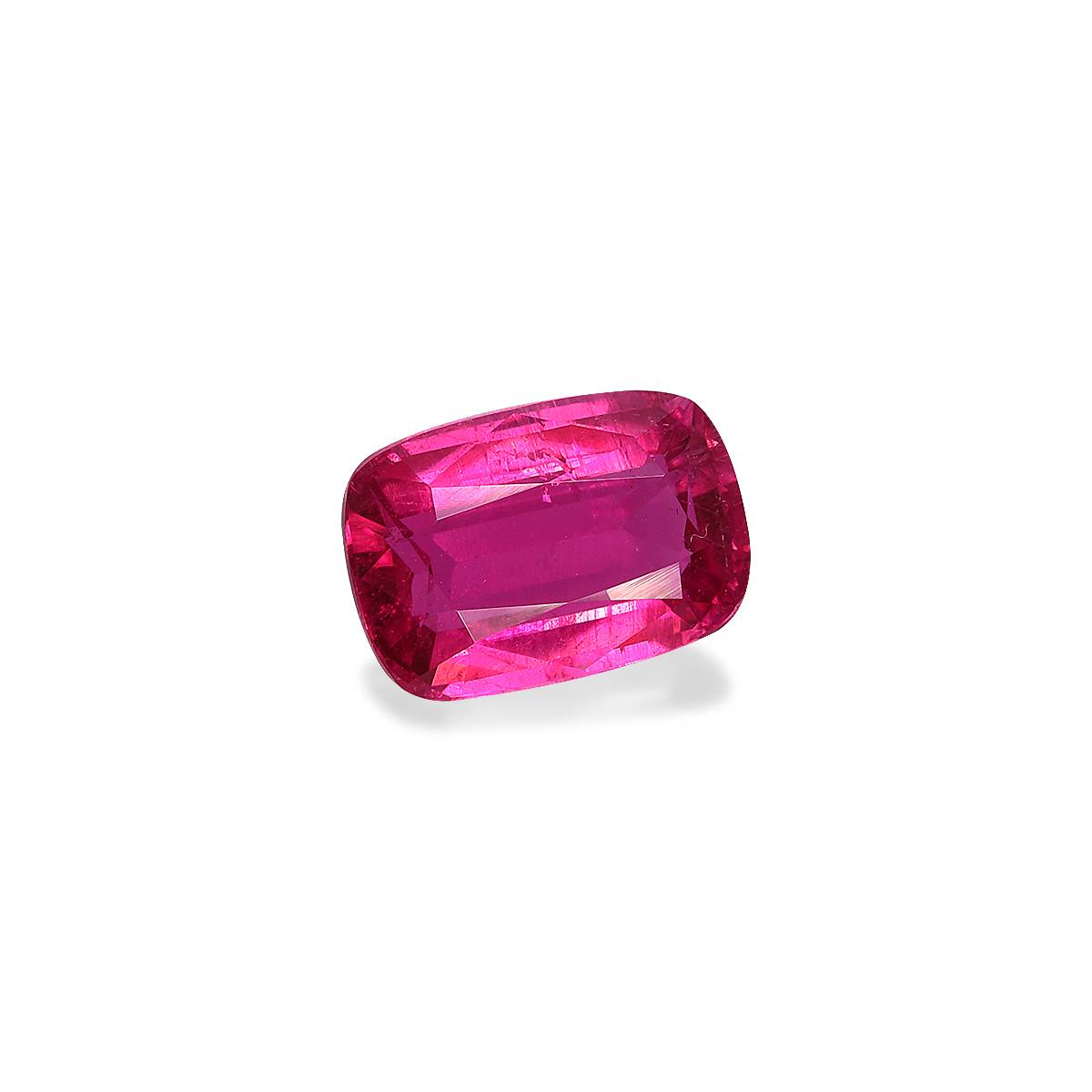 fuscia pink rubellite tourmaline, 2.29ct cushion cut — view 3
