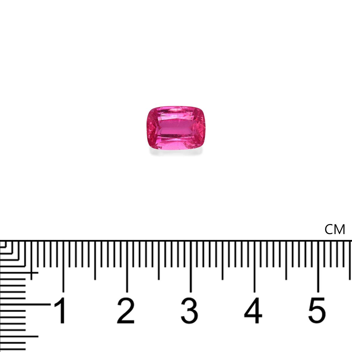 bubblegum pink rubellite tourmaline, 2.47ct cushion cut — view 4