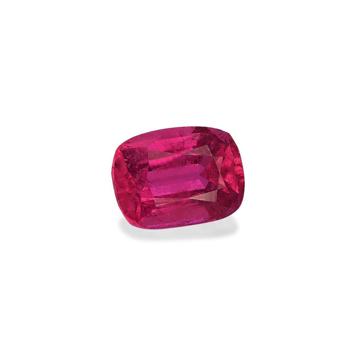 fuscia pink rubellite tourmaline, 1.58ct cushion cut — view 3