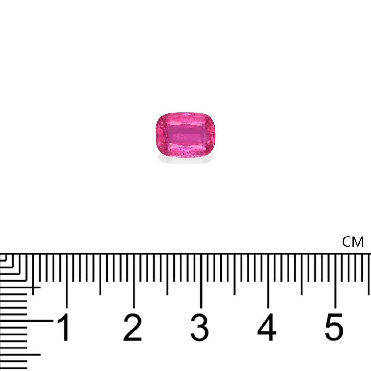 bubblegum pink rubellite tourmaline, 2.15ct cushion cut — view 4