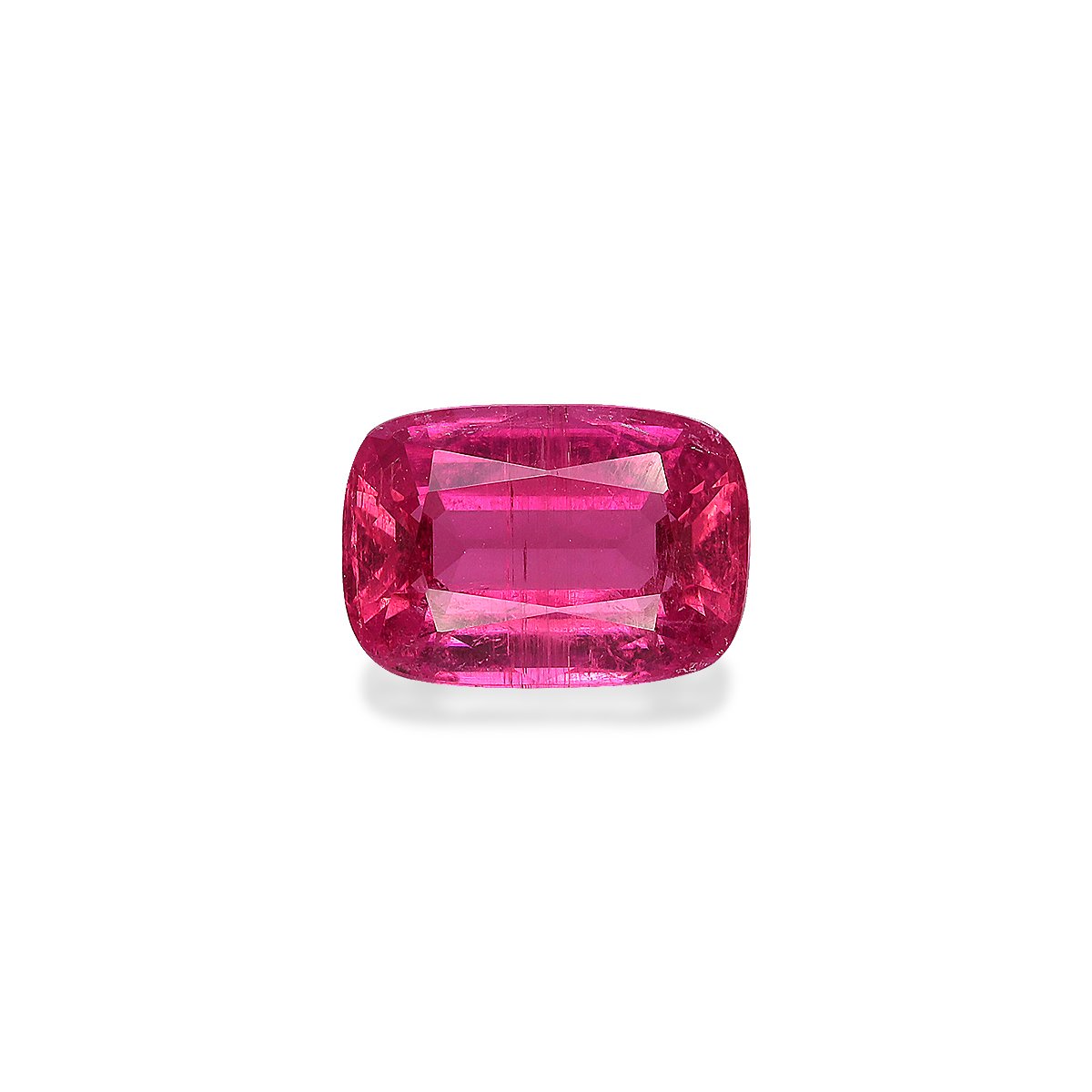 fuscia pink rubellite tourmaline, 2.44ct cushion cut — main view