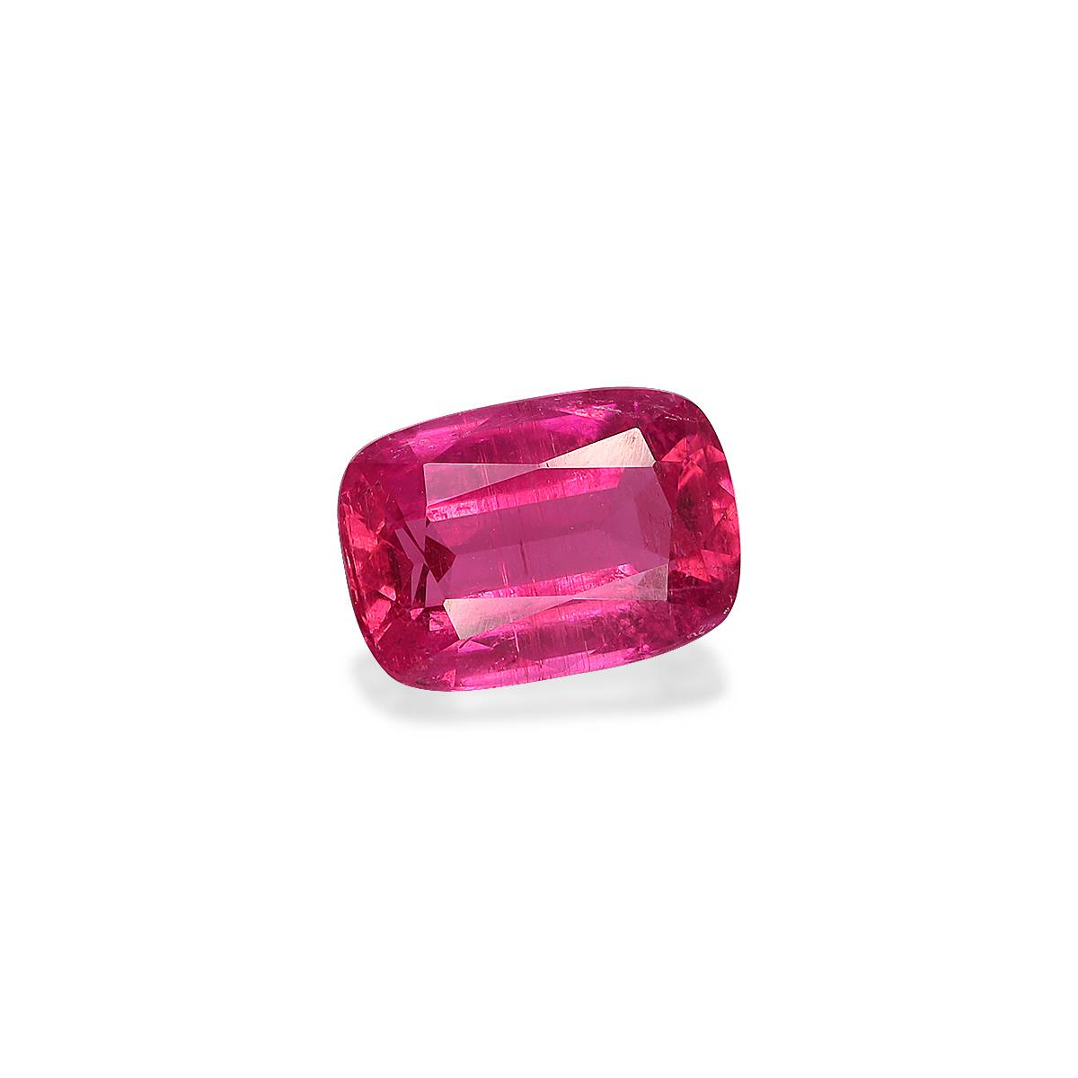 fuscia pink rubellite tourmaline, 2.44ct cushion cut — view 3