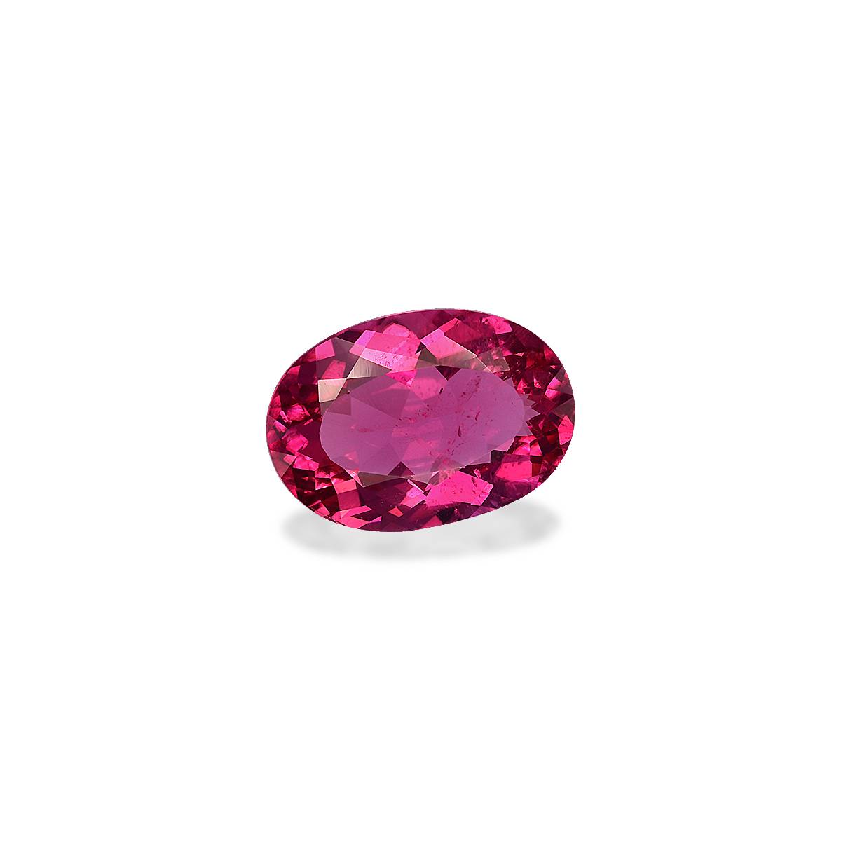 fuscia pink rubellite tourmaline, 4.2ct oval cut — view 3